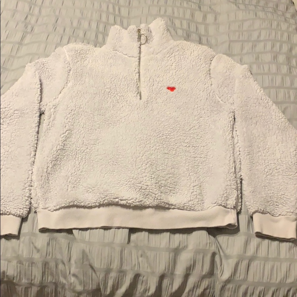 Nordstrom top shop3/4 zip pullover